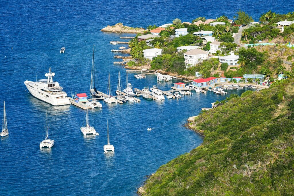 BVI tropical community waterfront